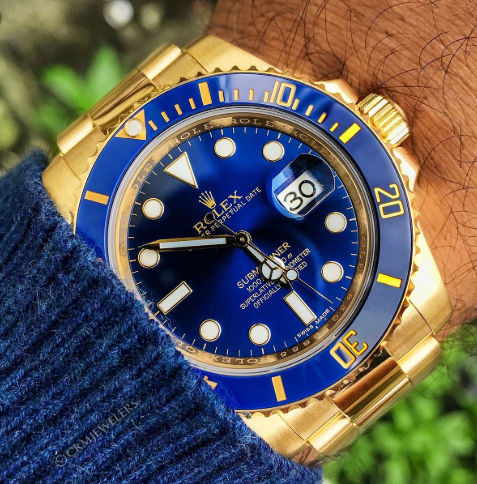 SUBMARINER 116618LB POUR HOMME