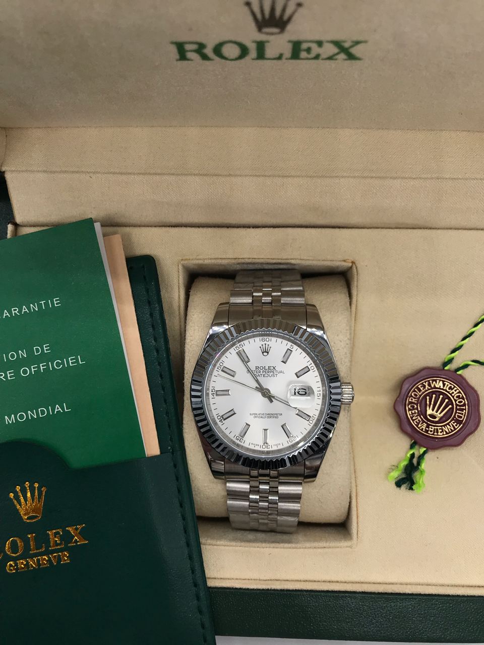 MONTRE DATEJUST 41 BLANC JUBILÉ POUR HOMME