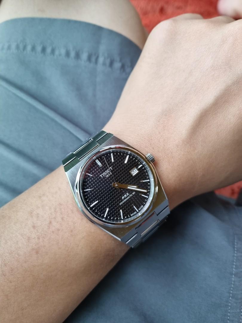 MONTRE TISSOT PXR POWERMATIC 80 FOND NOIR