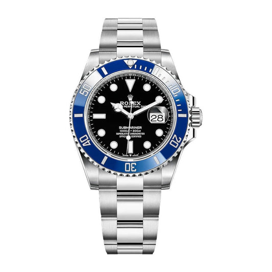 SUBMARINER LUNETTE BLEUE FOND NOIR POUR HOMME