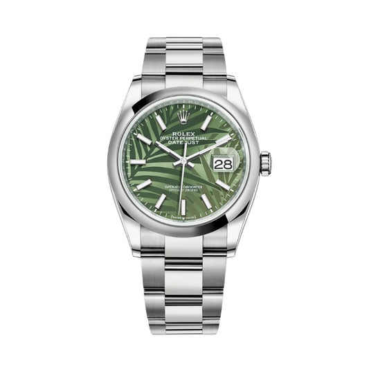 Datejust 36 mm Palmier Vert 126200 Modèle 2021