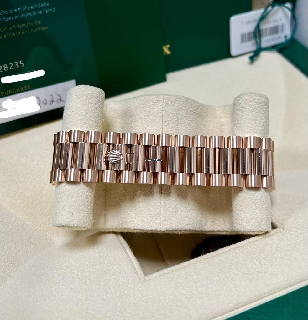 Rolex Day-Date President Rose Gold Chocolate Roman