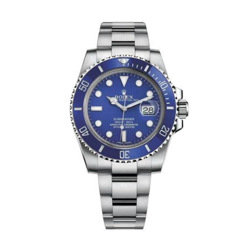 SUBMARINER DATE "SMURF" 116619LB POUR HOMME