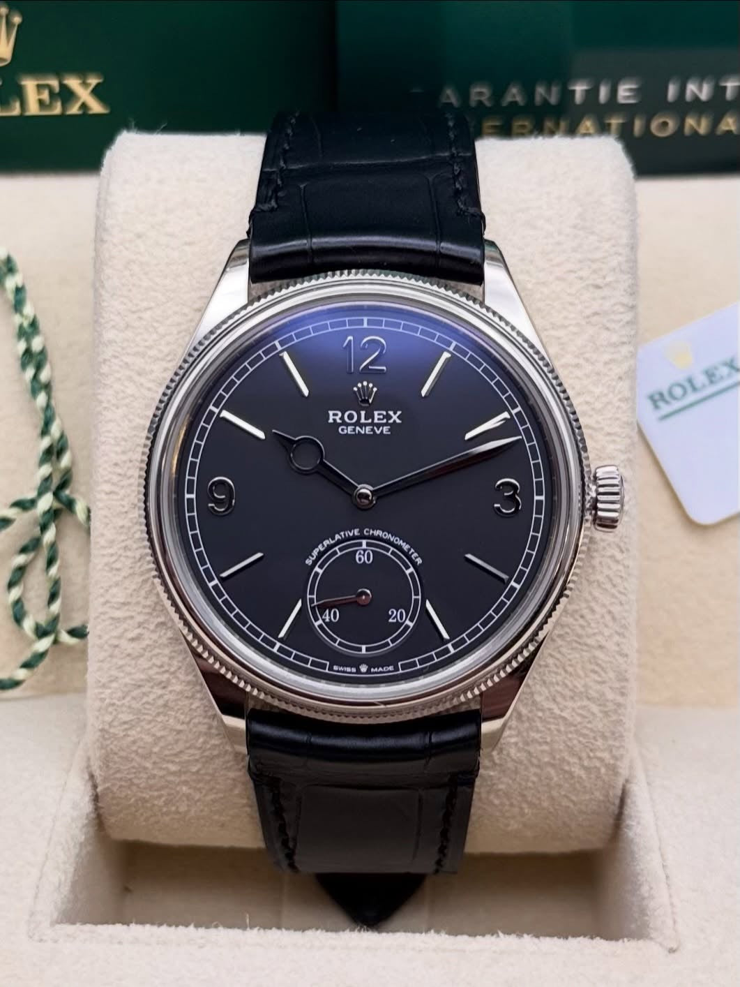 ROLEX PERPETUEL 1908 39 MM ACIER FOND NOIR