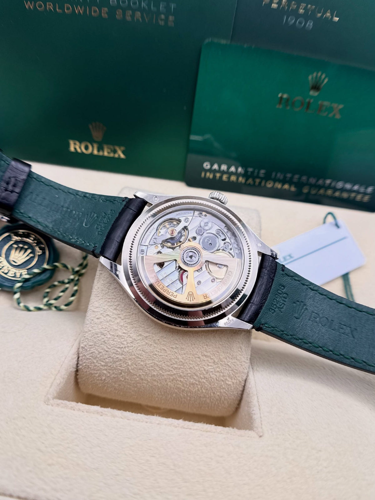 ROLEX PERPETUEL 1908 39 MM ACIER FOND NOIR