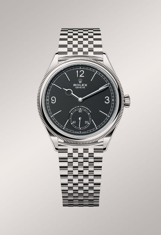 ROLEX PERPETUEL 1908 39 MM METAL FOND NOIR