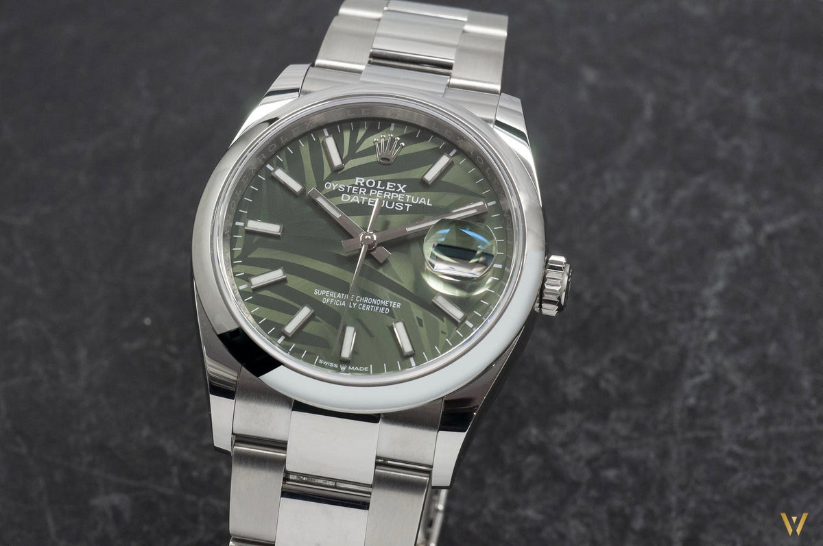 Datejust 36 mm Palmier Vert 126200 Modèle 2021