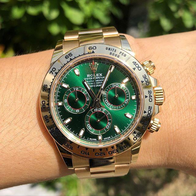 MONTRE HOMME DAYTONA COSMOGRAPHE FOND VERT 116508-0013