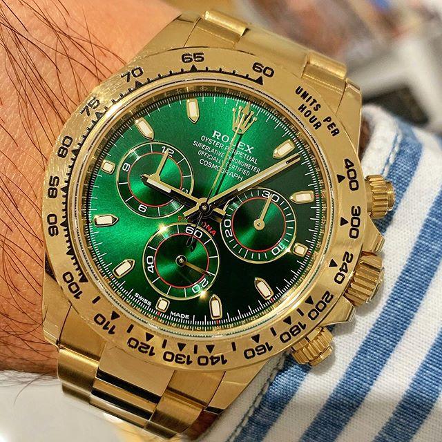 MONTRE HOMME DAYTONA COSMOGRAPHE FOND VERT 116508-0013