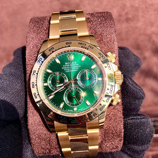 MONTRE HOMME DAYTONA COSMOGRAPHE FOND VERT 116508-0013