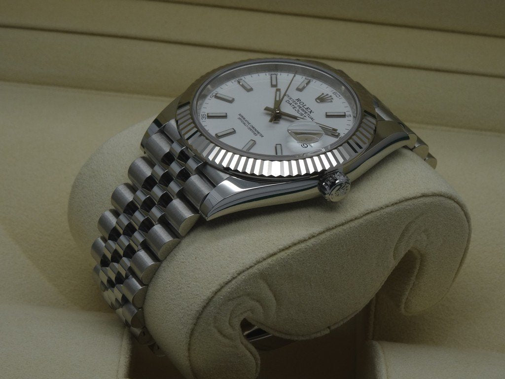 MONTRE DATEJUST 41 BLANC JUBILÉ POUR HOMME