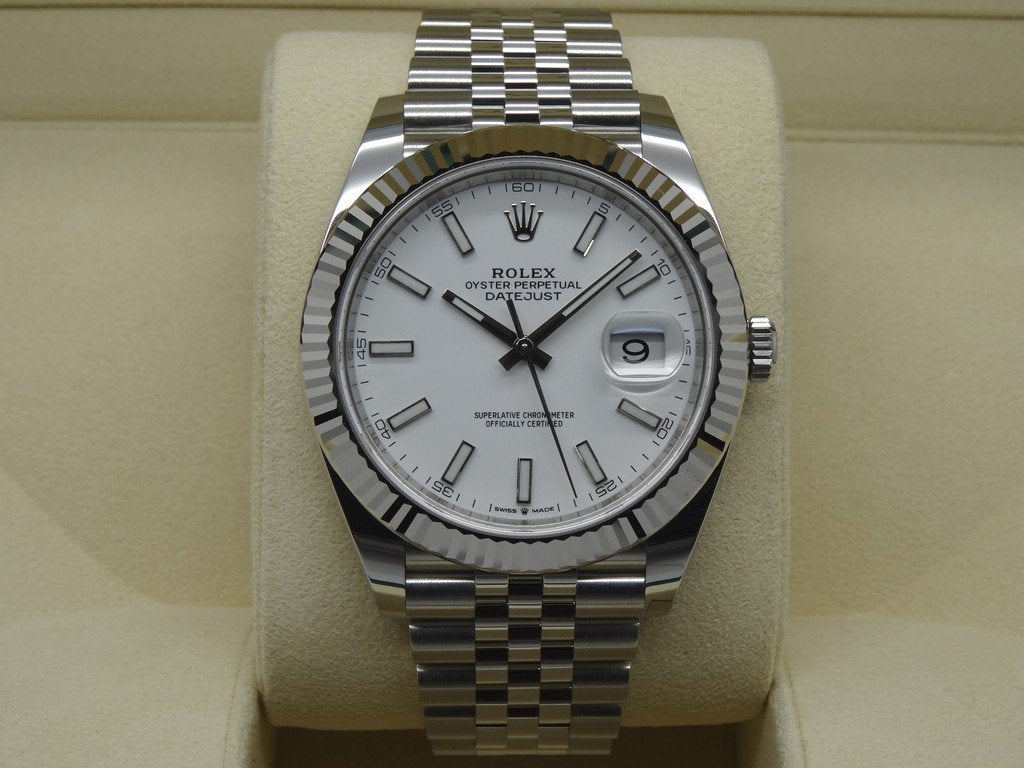 MONTRE DATEJUST 41 BLANC JUBILÉ POUR HOMME