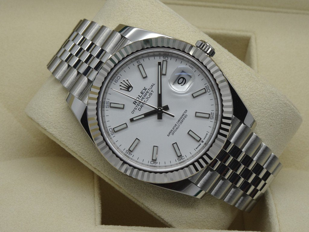 MONTRE DATEJUST 41 BLANC JUBILÉ POUR HOMME