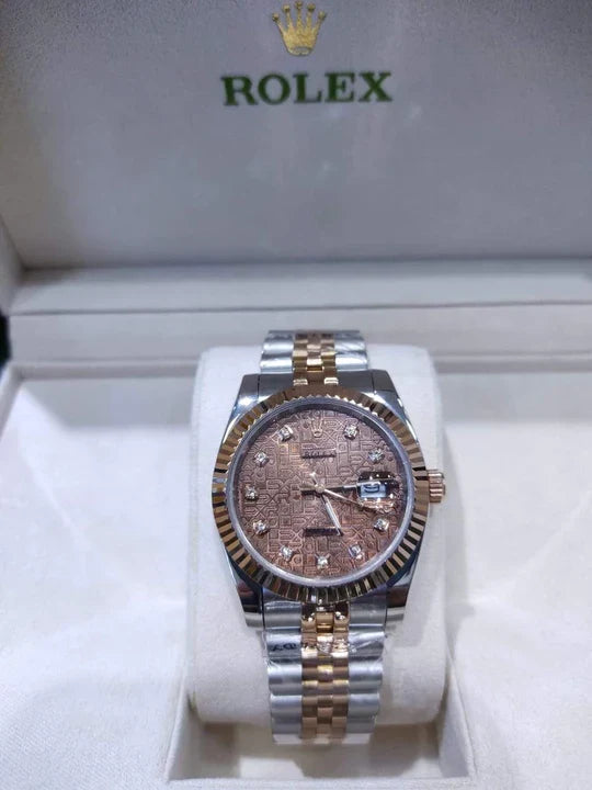 Datejust 36mm 2 Tones Fond Marron Pour Femme
