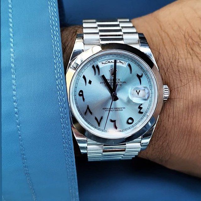 DAYDATE 228206 BLEU GLACE 40 MM