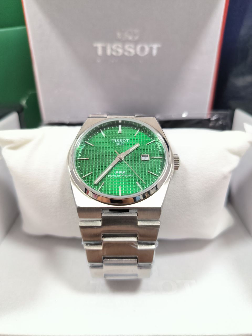 MONTRE TISSOT PXR POWERMATIC 80 FOND VERT