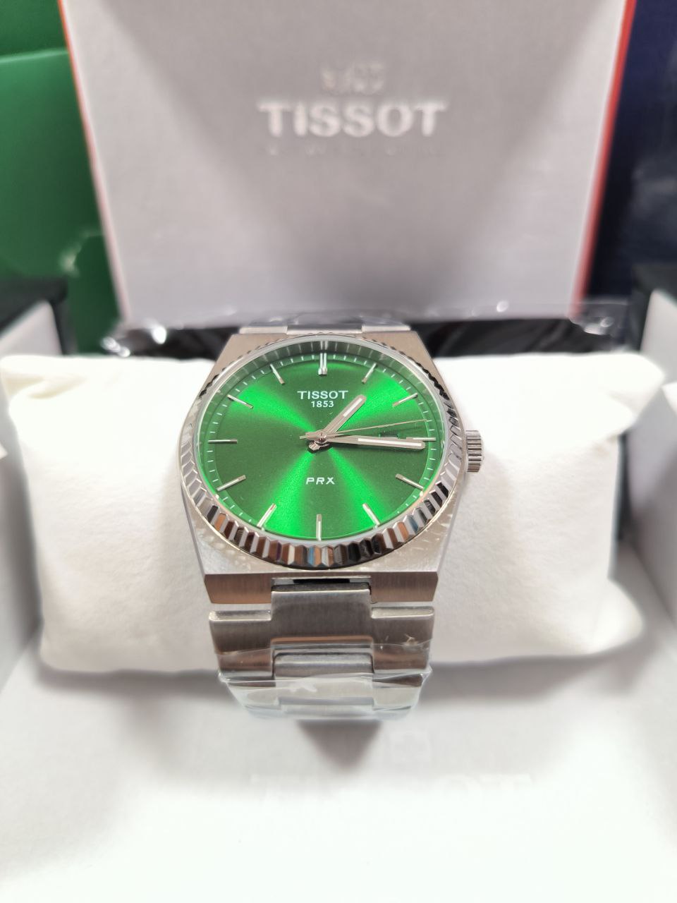 MONTRE TISSOT PXR POWERMATIC 80 FOND VERT