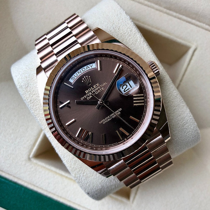 DAYDATE CHOCOLATE ROSE GOLD 40 MM