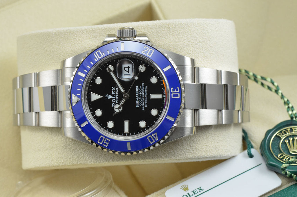 SUBMARINER LUNETTE BLEUE FOND NOIR POUR HOMME